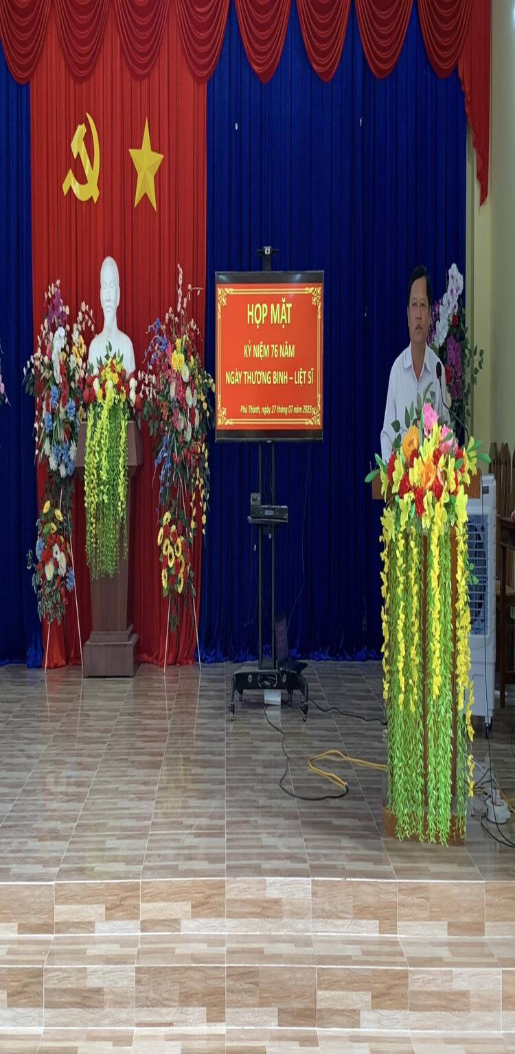 Xã Phú Thành họp mặt kỹ niệm 76 năm ngày thương binh liệt sĩ